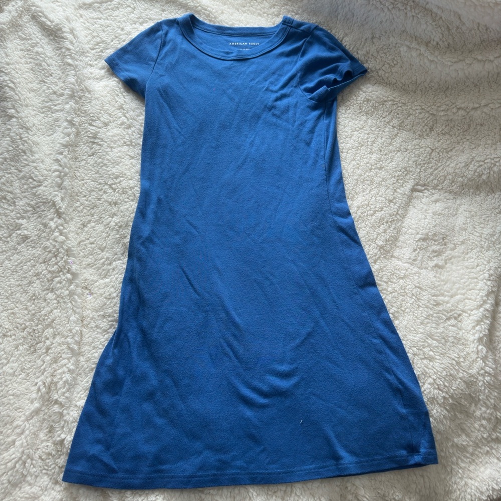 Blue t shirt dress